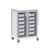 Apollo Double Narrow Glass Door Sterile Core Cart 57.6 Inch (41.7 in W x 57.6 in D x 28.6 in H)