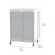 Apollo Double Narrow Tambour Door Sterile Core Cart 57.6 Inch - detail view (41.7 in W x 57.6 in D x 28.6 in H)