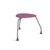 360 Backless 3 Leg Chair with Glides Purple (26 in W x 18 in D x 26 in H)