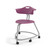 360 Chair with Back and Hard Wheel Casters - Purple (26 in W x 31.25 in D x 26 in H)