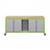 Explorer Cargo Cart 22 x 77 with Butcher Block Top, Double Door Storage, Bin Storage, Locking Casters - Green Apple Fram