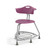 360 Chair with Back, Bookbag Rack, and Glides - Purple (26 in W x 31.25 in D x 26 in H)