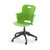 Ethos 18 Inch Storage Base Chair with Swivel Seating Shell, Right Handed Tablet, and Soft Wheel Casters - Green Apple (2