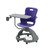Ethos 18 Inch Storage Base Chair with Swivel Seating Shell, Articulating Work Surface, and Cup Holder - Navy (25 in W x 