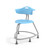 360 Chair with Back and Glides - Sky (26 in W x 31.25 in D x 26 in H)