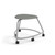 360 Backless Chair with Hard Wheel Casters - Storm (26 in W x 18 in D x 26 in H)