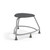 360 Backless Chair with Glides - Black (26 in W x 18 in D x 26 in H)