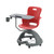 Ethos 18 Inch Storage Base Chair with Swivel Seating Shell, Pencil Rim Work Surface, Cup Holder, and Soft Wheel Casters 