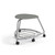 360 Backless Chair with Bookbag Rack and Soft Wheel Casters - Storm (26 in W x 18 in D x 26 in H)
