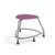 360 Backless Chair with Glides - Purple (26 in W x 18 in D x 26 in H)