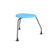 360 Backless 3 Leg Chair with Glides Sky (26 in W x 18 in D x 26 in H)