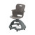 Ethos Five Star Base Chair with Swivel Soft Plastic Seating Shell and Hard Wheel Casters - Storm (25 in W x 20 in D x 25