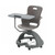 Ethos 18 Inch Storage Base Chair with Swivel Seating Shell and Right-Handed Tablet Work Surface - Storm (25 in W x 20 in