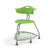 360 Chair with Back, Bookbag Rack, and Glides - Green Apple (26 in W x 31.25 in D x 26 in H)