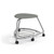 360 Backless Chair with Bookbag Rack and Hard Wheel Casters - Storm (26 in W x 18 in D x 26 in H)
