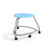 360 Backless Chair with Hard Wheel Casters - Sky (26 in W x 18 in D x 26 in H)