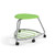 360 Backless Chair with Bookbag Rack and Soft Wheel Casters - Green Apple (26 in W x 18 in D x 26 in H)