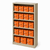 Athletic Shoe Box Storage Shelving Rack for Retail and Equipment Rooms 42 in W x 15 in D x 88 in H