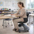 Ethos 18 Inch Storage Base Chair with Swivel Soft Plastic Seating Shell and Backpack Storage - Black - alternate view (2