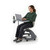 Ethos 18 Inch Storage Base Chair with Swivel Seating Shell, Articulating Work Surface, and Cup Holder - Storm - alternat