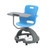 Ethos 18 Inch Storage Base Chair with Swivel Seating Shell and Right-Handed Tablet Work Surface - Sky (25 in W x 20 in D
