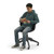 Ethos Five Star Base Chair with Swivel Soft Plastic Seating Shell and Hard Wheel Casters - Black - alternate view (25 in