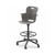 Ethos Five Star Base Stool Height Chair with Swivel Seating Shell and Hard Wheel Casters - Storm (25 in W x 20 in D x 25