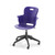Ethos Five Star Base Chair with Swivel Seating Shell and Soft Wheel Casters - Navy (25 in W x 20 in D x 25 in H)