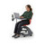 Ethos 18 Inch Storage Base Chair with Swivel Seating Shell, Pencil Rim Work Surface, Cup Holder, and Soft Wheel Casters 