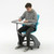 Ethos 18 Inch Storage Base Chair with Swivel Seating Shell and Articulating Work Surface - Green Apple - alternate view 