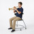 360 Chair with Back and Glides - Black - alternate view (26 in W x 31.25 in D x 26 in H)