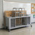 Explorer Rover Table with Butcher Block Retractable Top, Bin Storage, Stools, Power Unit, Locking Casters - Platinum Fra