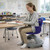 Ethos 18 Inch Storage Base Chair with Swivel Seating Shell and Backpack Storage - Navy - alternate view (25 in W x 20 in