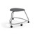 360 Backless Chair with Soft Wheel Casters - Black (26 in W x 18 in D x 26 in H)