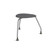 360 Backless 3 Leg Chair with Glides Black (26 in W x 18 in D x 26 in H)