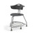 360 Chair with Back, Bookbag Rack, and Glides - Black (26 in W x 31.25 in D x 26 in H)