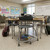 360 Chair with Back, Bookbag Rack, and Glides - Black - alternate view (26 in W x 31.25 in D x 26 in H)