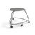 360 Backless Chair with Soft Wheel Casters - Storm (26 in W x 18 in D x 26 in H)