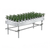 Stationary Ebb & Flow Greenhouse Bench for Indoor Farming - 4'L x 2'W