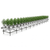 Stationary Ebb & Flow Greenhouse Bench for Indoor Farming - 4'W x 44'L - alternate view (528 in W x 0 in D x 48 in H)