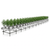 Stationary Ebb & Flow Greenhouse Bench for Indoor Farming - 4'W x 48'L - alternate view (576 in W x 0 in D x 48 in H)