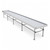 Stationary Ebb & Flow Greenhouse Bench for Indoor Farming - 112'L x 3'W