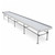 Stationary Ebb & Flow Greenhouse Bench for Indoor Farming - 116'L x 3'W