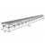 Stationary Ebb & Flow Greenhouse Bench for Indoor Farming - 3'W x 72'L - alternate view (864 in W x 0 in D x 36 in H)