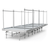 Stationary Ebb & Flow Greenhouse Bench for Indoor Farming - 72'L x 3'W - alternate view (864 in W x 0 in D x 36 in H)