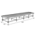 Stationary Ebb & Flow Greenhouse Bench for Indoor Farming - 4'W x 16'L - alternate view (192 in W x 0 in D x 48 in H)