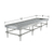 Stationary Ebb & Flow Greenhouse Bench for Indoor Farming - 3'W x 12'L - alternate view (144 in W x 0 in D x 36 in H)