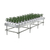 Stationary Ebb & Flow Greenhouse Bench for Indoor Farming - 3'W x 12'L - alternate view (144 in W x 0 in D x 36 in H)