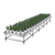 Stationary Ebb & Flow Greenhouse Bench for Indoor Farming - 4'W x 20'L - alternate view (240 in W x 0 in D x 48 in H)