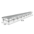 Stationary Ebb & Flow Greenhouse Bench for Indoor Farming - 4'W x 32'L - alternate view (384 in W x 0 in D x 48 in H)